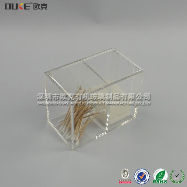 透明翻蓋亞克力棉簽盒
