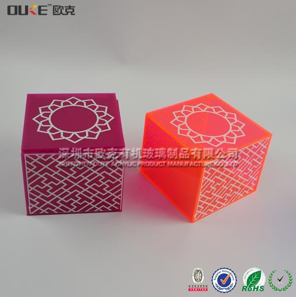 定做時(shí)尚彩色亞克力糖果盒