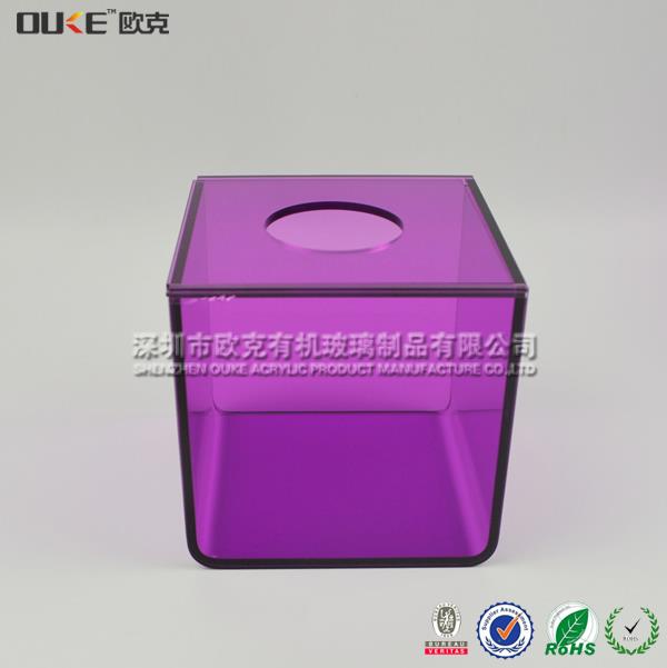 亞克力彩色紙巾盒