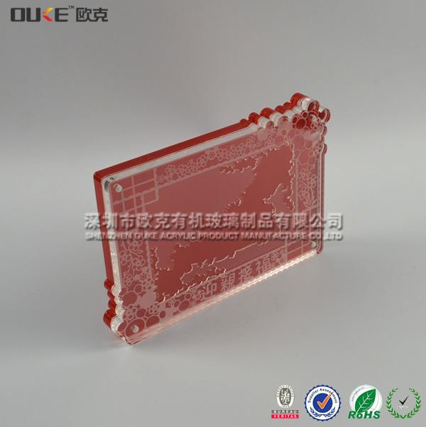 亞克力紅色相框