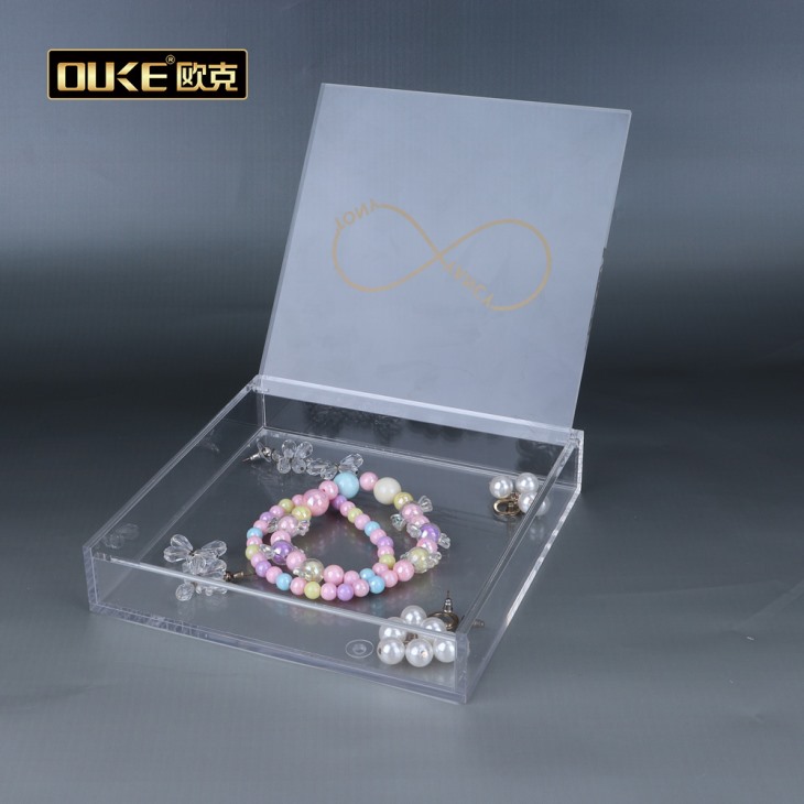 深圳工廠直銷(xiāo)高檔有機(jī)玻璃首飾收納盒