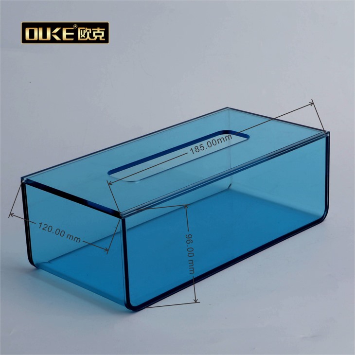 亞克力工廠批發(fā)亞克力方形彩色紙巾盒