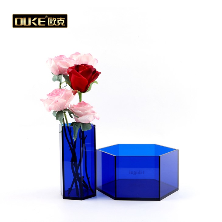 寶藍(lán)色亞克力收納盒