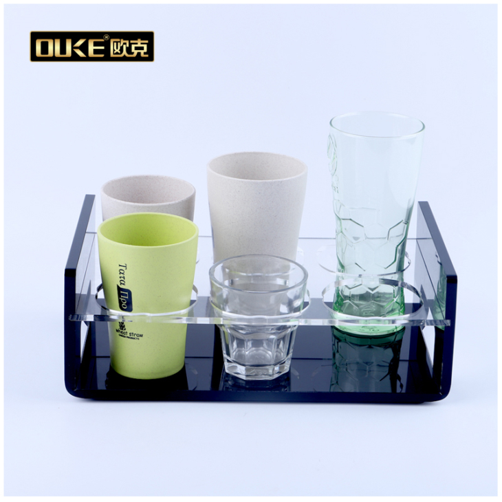 廠家直銷亞克力酒店客房專用杯架