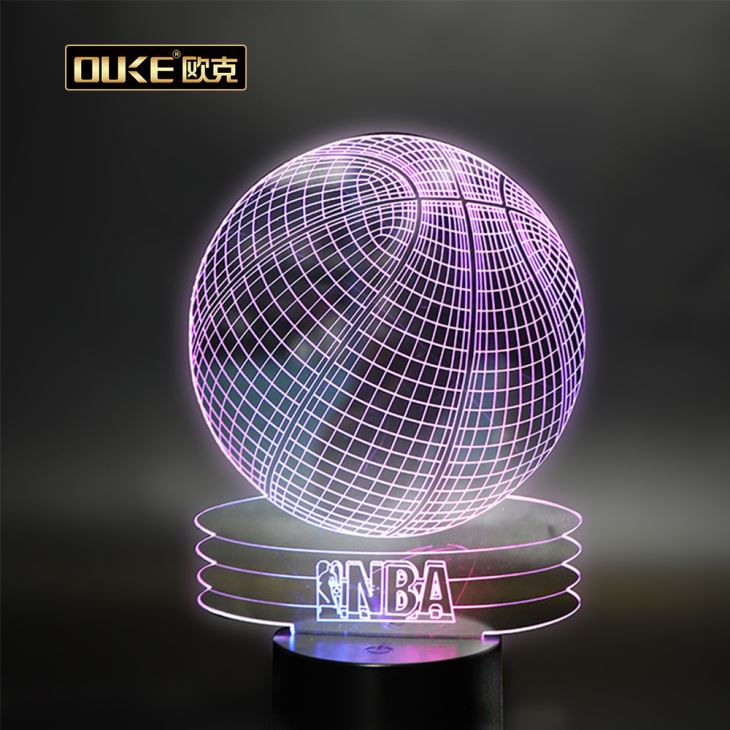 深圳廠家批發(fā)定制亞克力發(fā)光裝飾品夜光臺卡