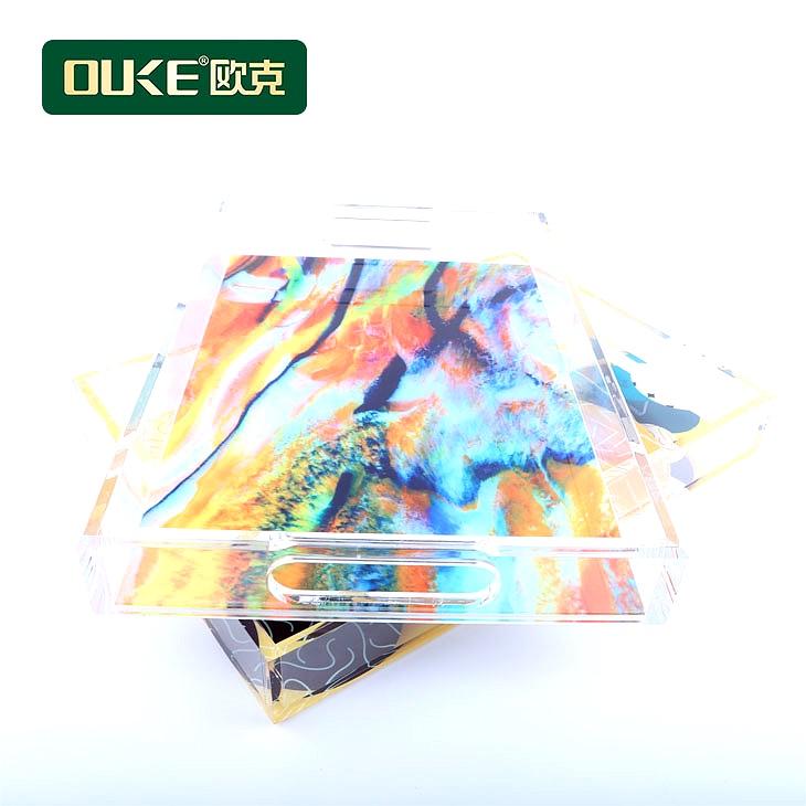 亞克力彩繪托盤、多功能托盤擺件