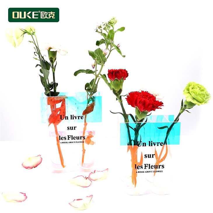 W形亞克力炫彩花瓶