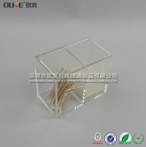 透明翻蓋亞克力棉簽盒