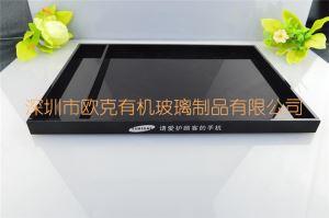 有機(jī)玻璃黑色手機(jī)托盤