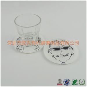 亞克力白色卡通杯墊