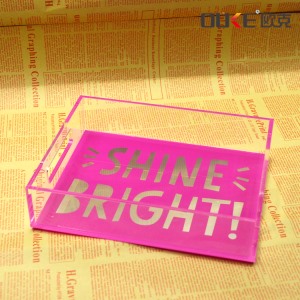 彩色亞克力托盤收納