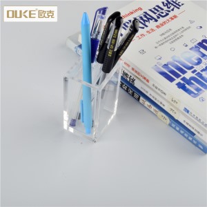 廠家批發(fā)透明方形亞克力筆筒