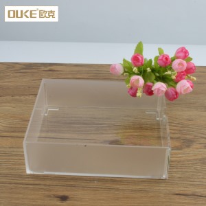 深圳有機(jī)玻璃制品加工廠定制亞克力收納托盤