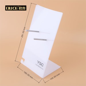 深圳亞克力加工廠定制商場專用亞克力風(fēng)筒展示架