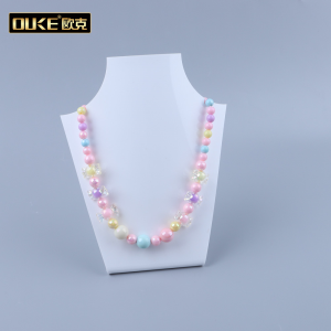 亞克力白色熱彎項(xiàng)鏈展示架