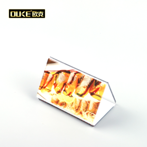 亞克力創(chuàng)意熱彎三角臺(tái)卡臺(tái)牌