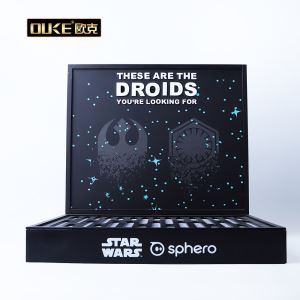 工廠批發(fā)高端亞克力黑色展示架定制