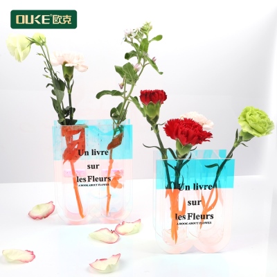 W形亞克力炫彩花瓶